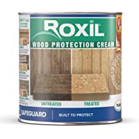 Roxil lasur hidrófugo transparente para madera exterior (1 Litro) - Efecto perlado